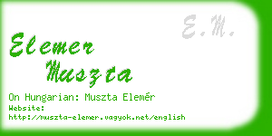 elemer muszta business card