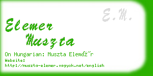 elemer muszta business card